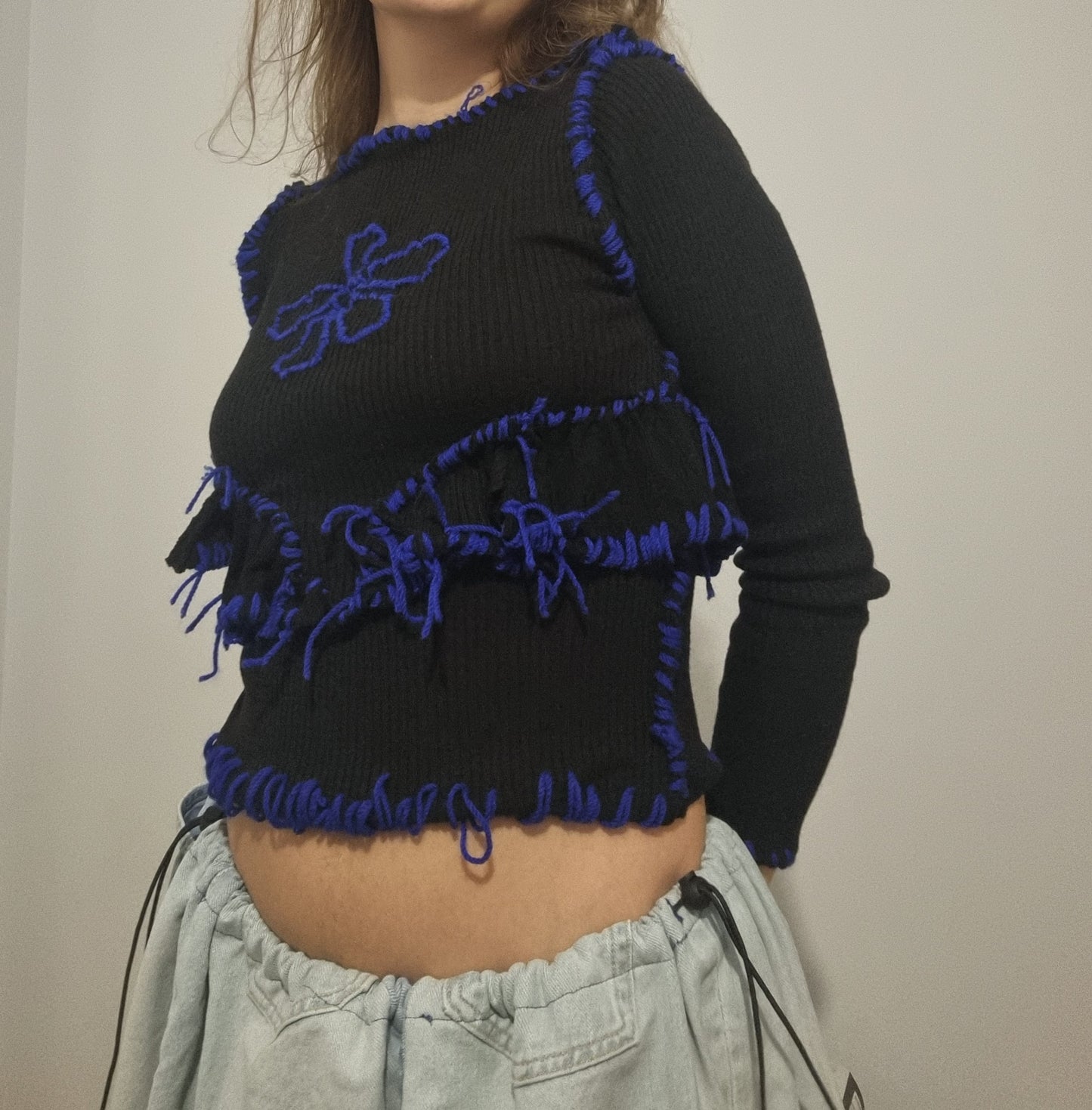Flower Embroidered Top