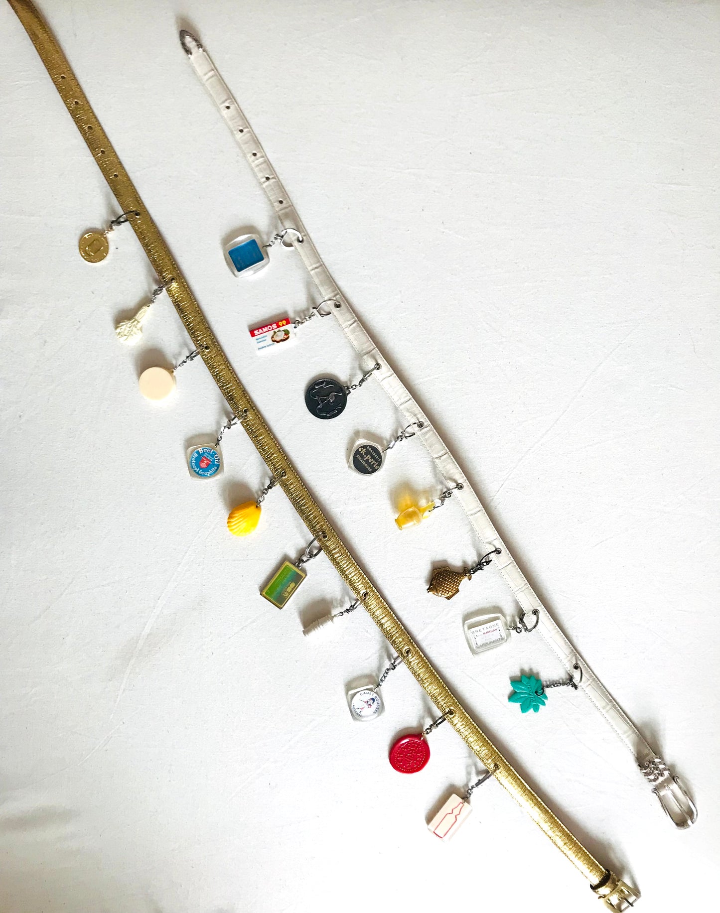 Key Ring Belt - White