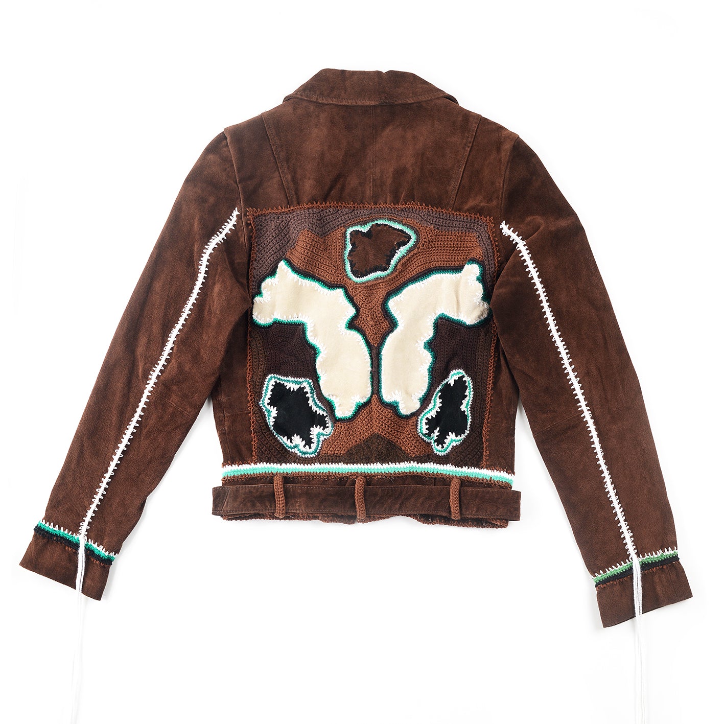Upcycled crochet Jacket – Unique (Brown)