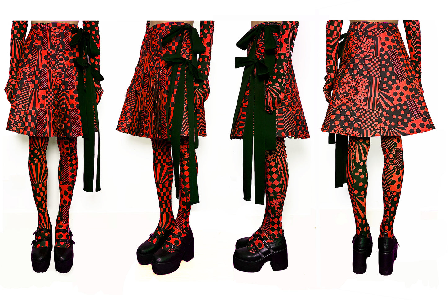 Sharpie kilt - Red, Green or Black & White