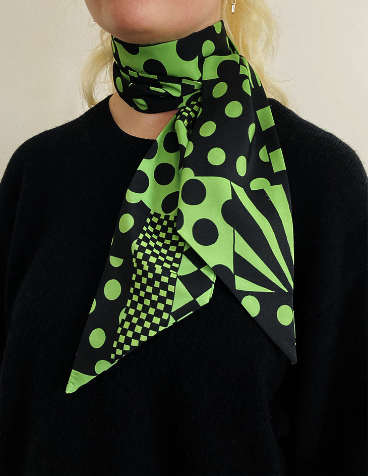 Green Sharpie Scarf