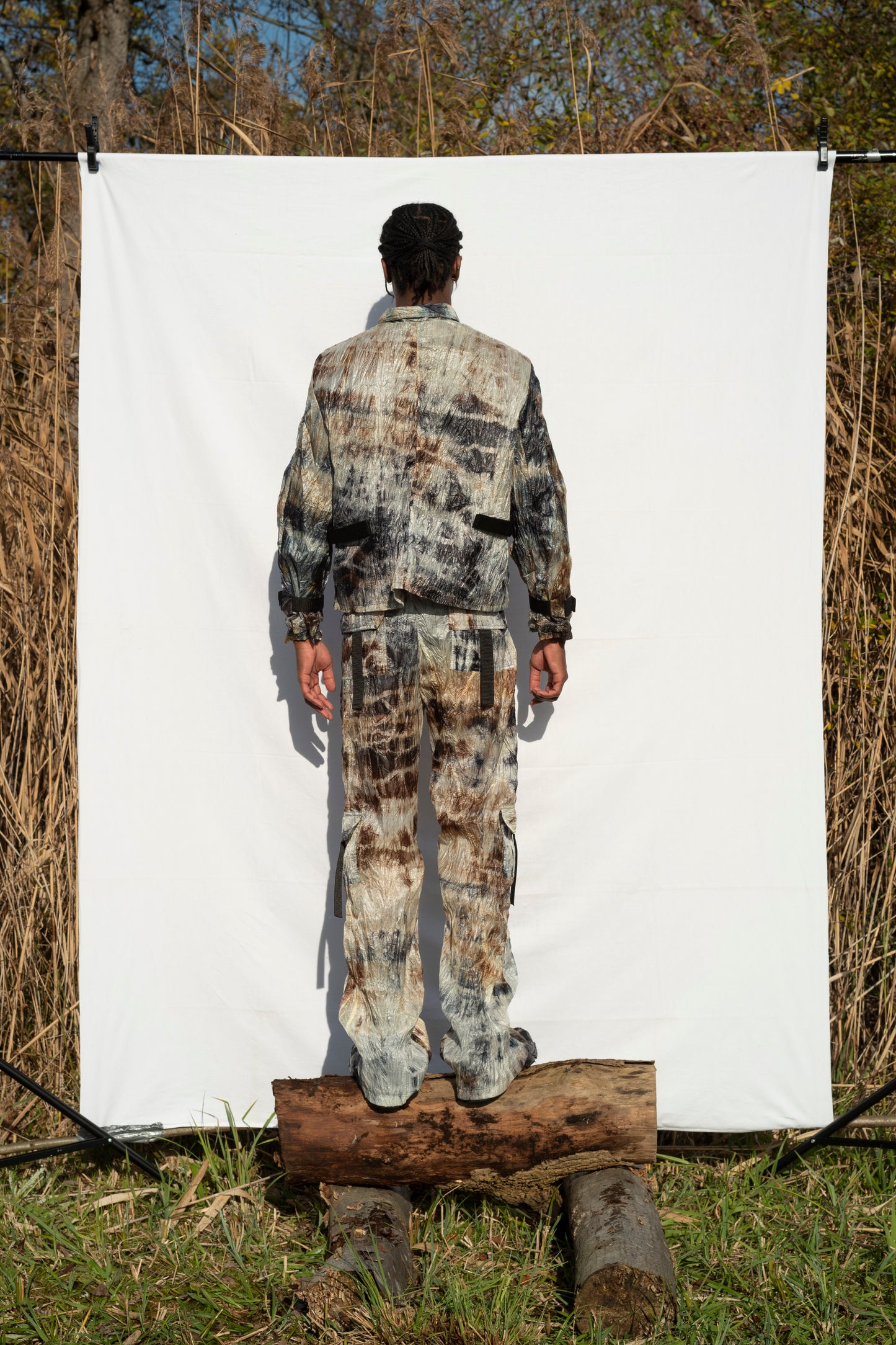 Batik parachute “name” Jacket