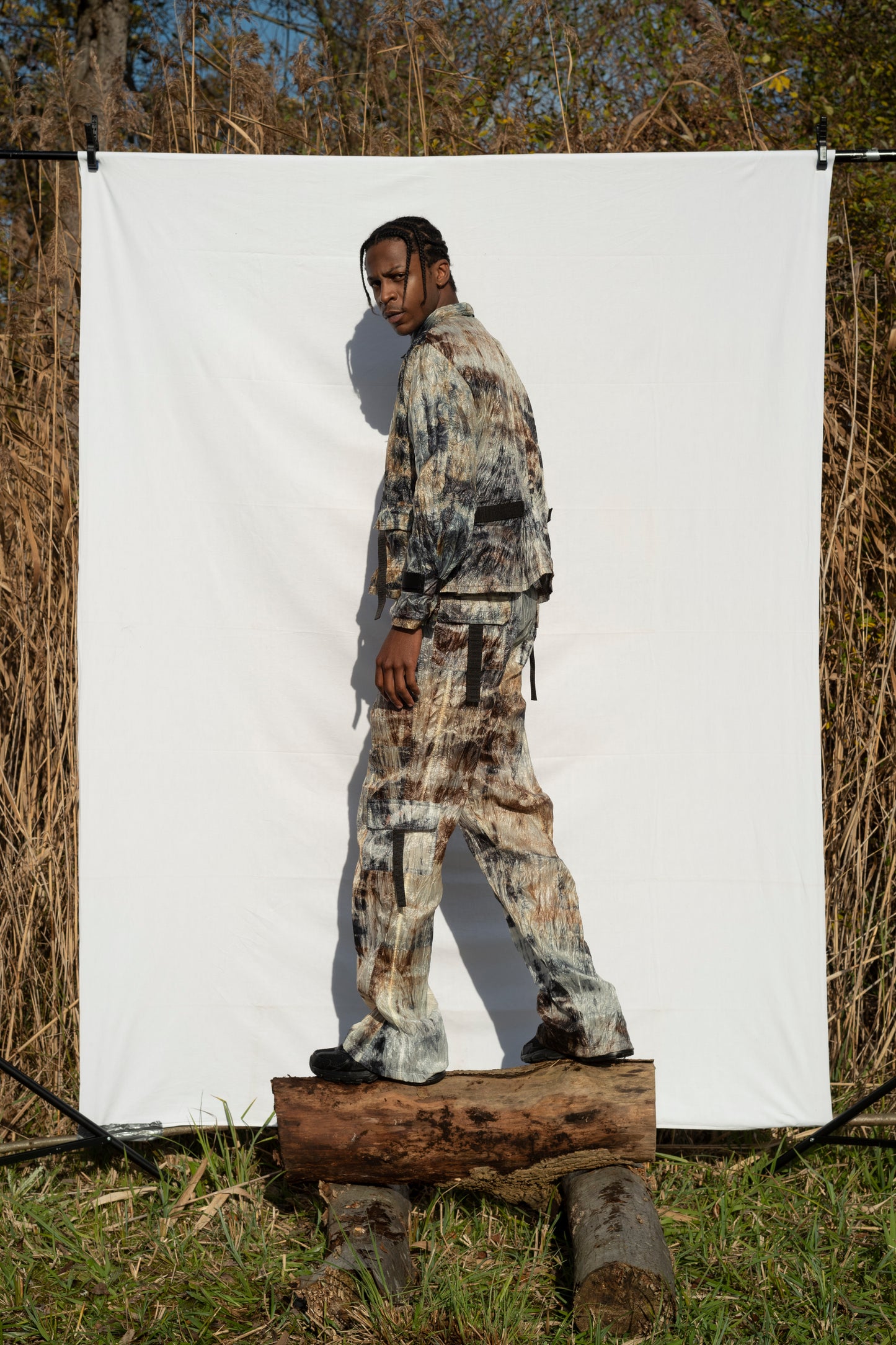 Batik parachute “name” Jacket