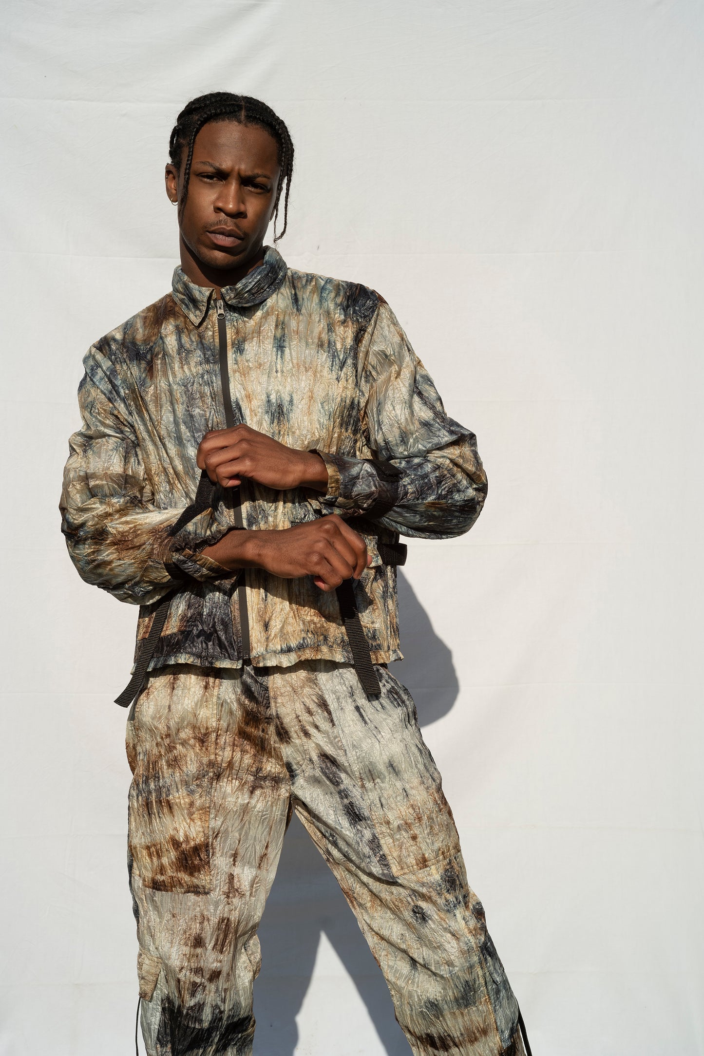 Batik parachute “name” Jacket