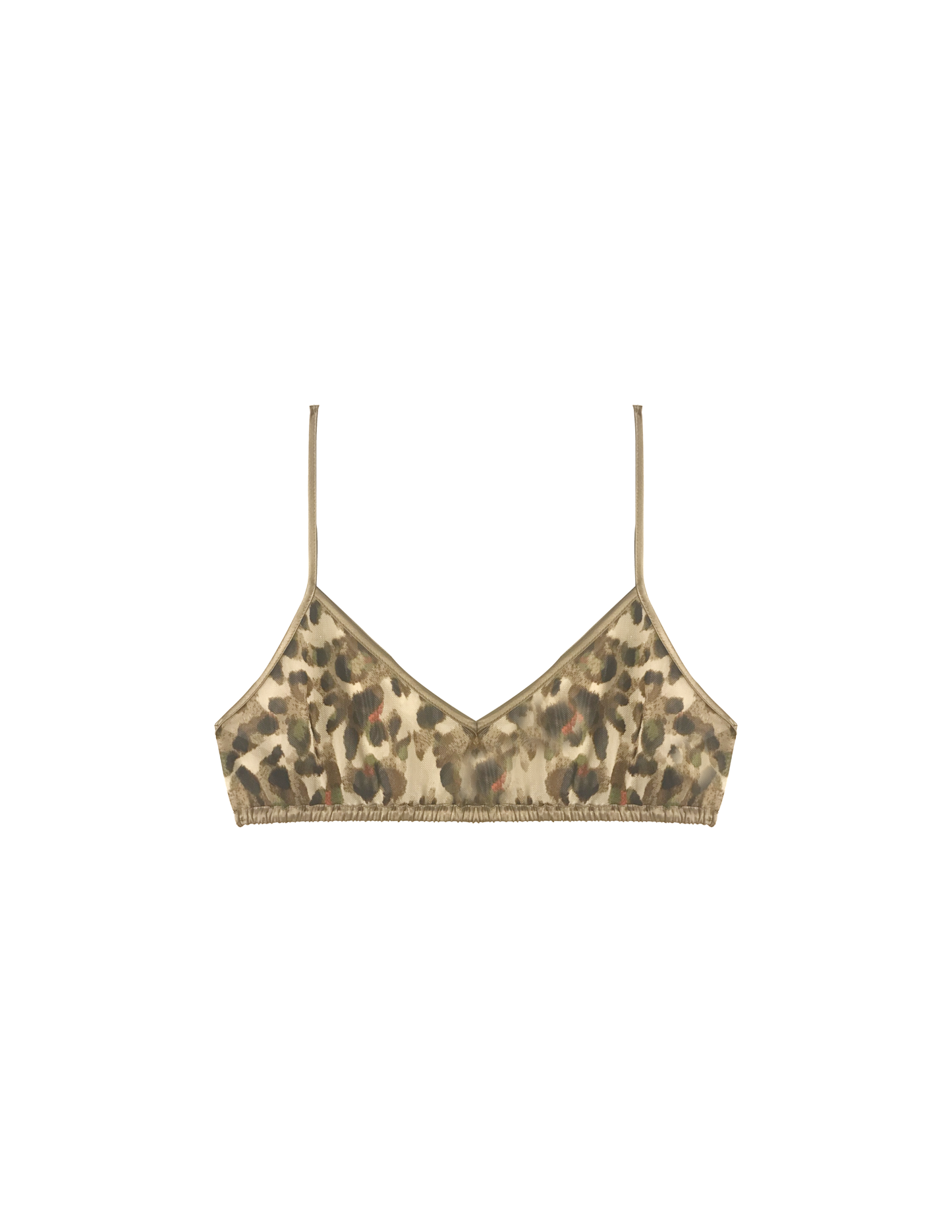 Leopard Mesh Bralette