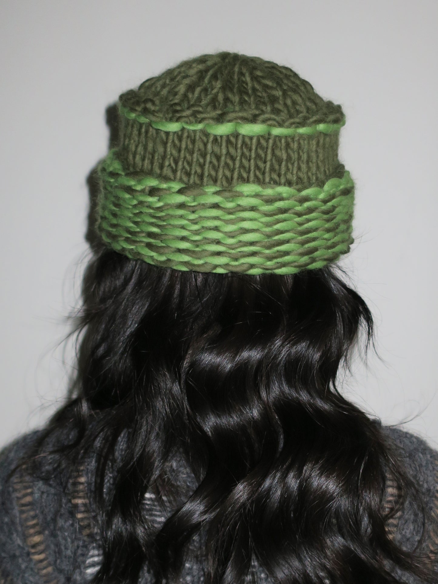 Bulky Hat - Olive/Green