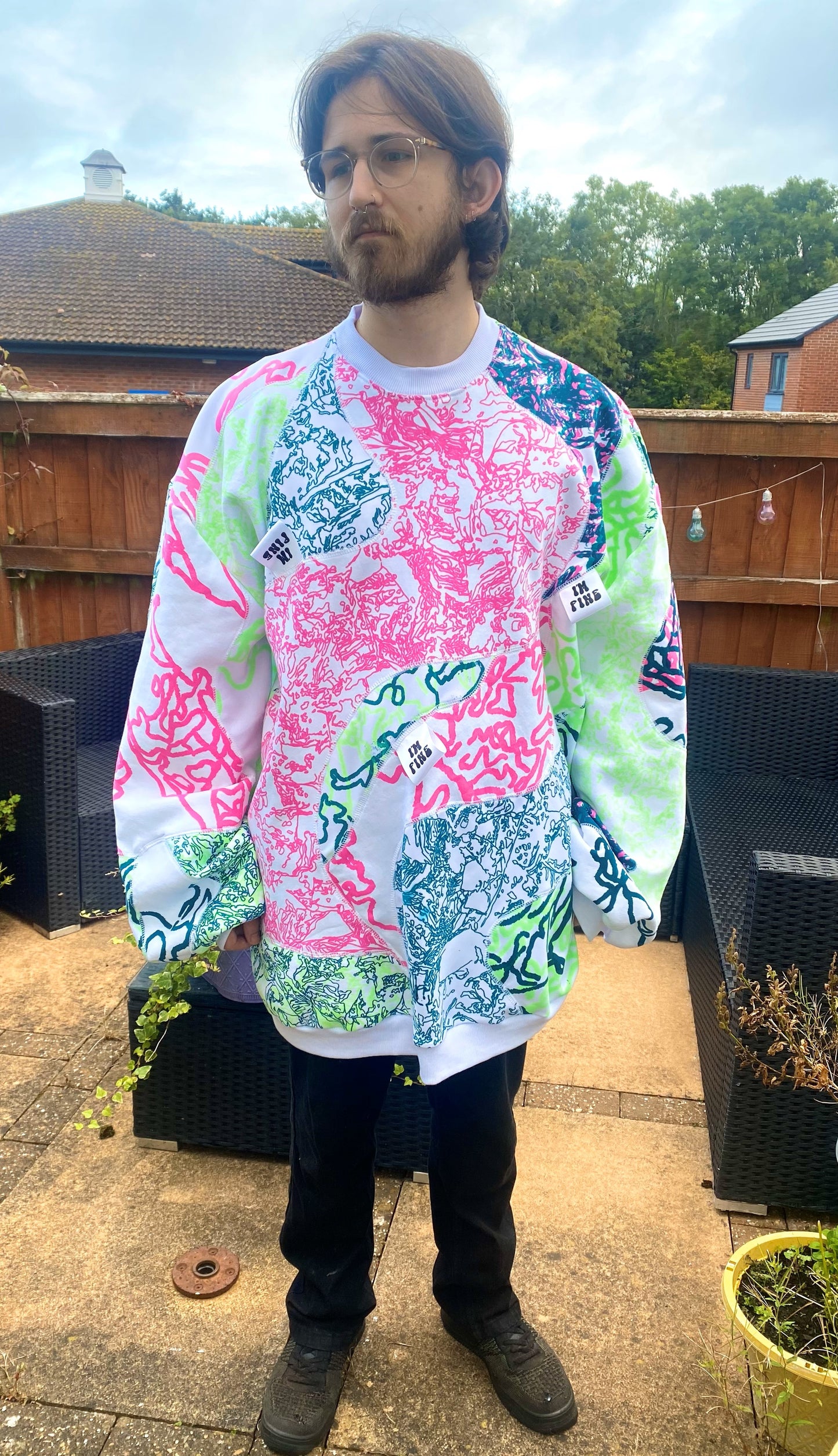 Oversized Coverstitched Jumper
