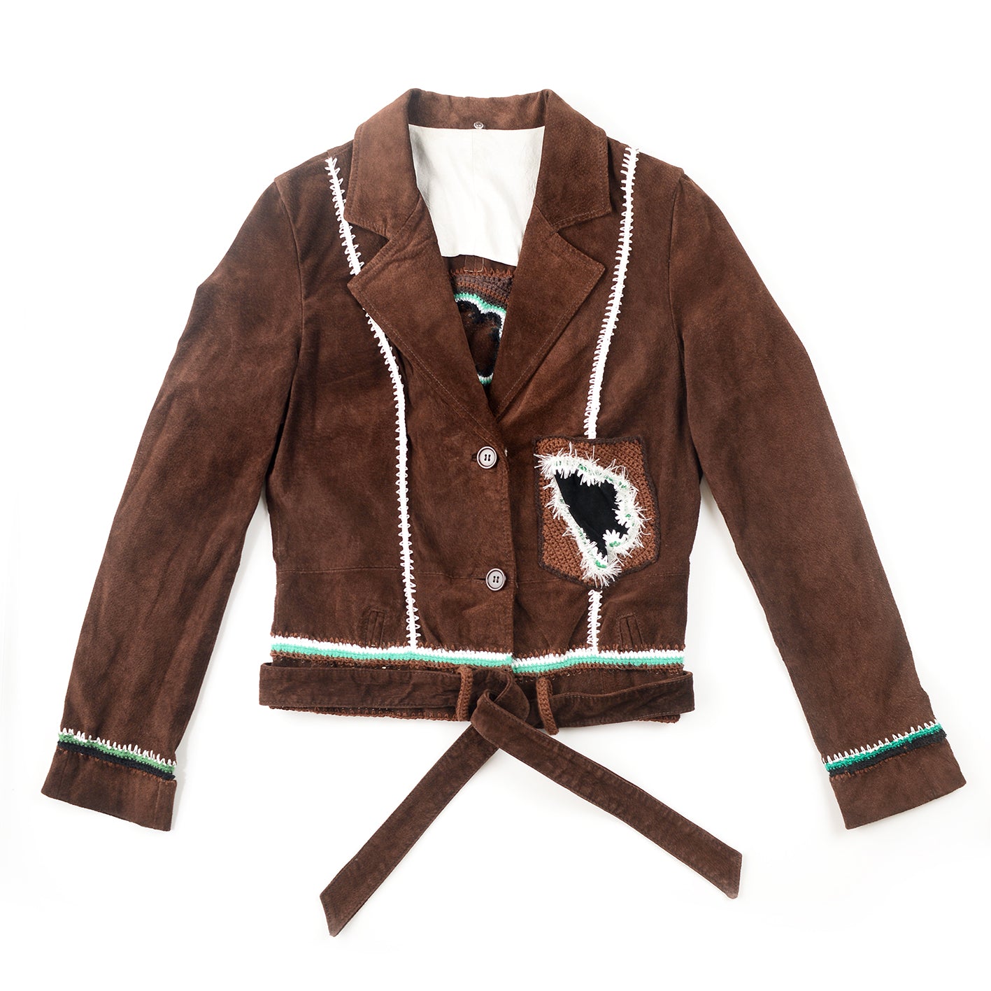 Upcycled crochet Jacket – Unique (Brown)