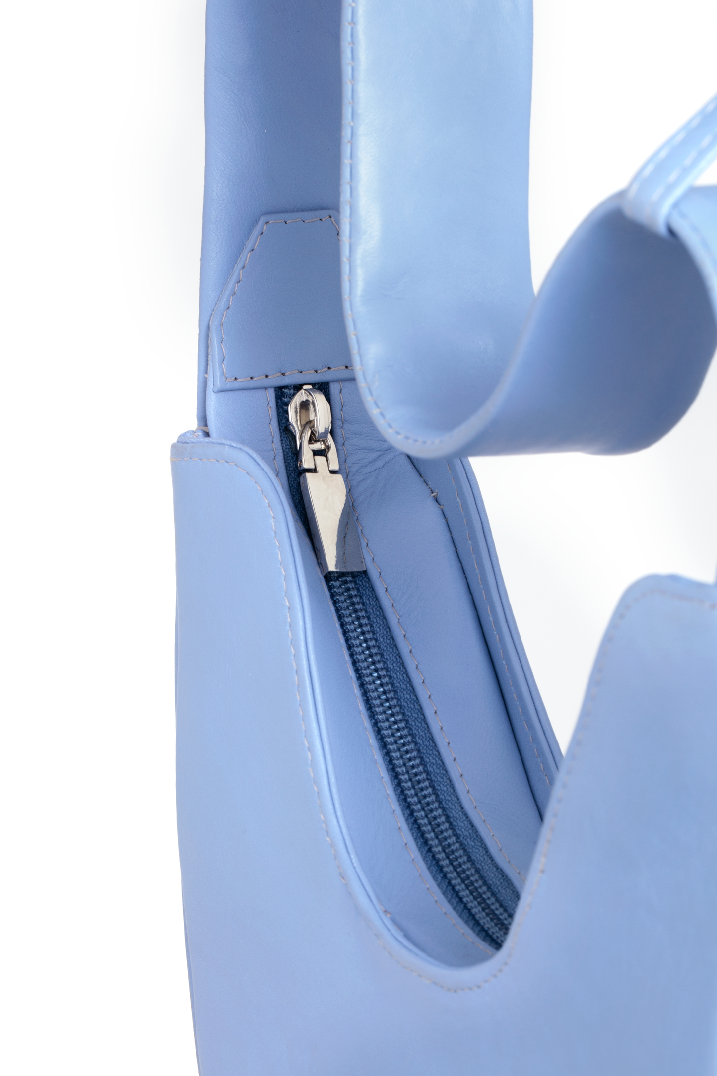 Copy of Leather Cora Bag - Baby Blue