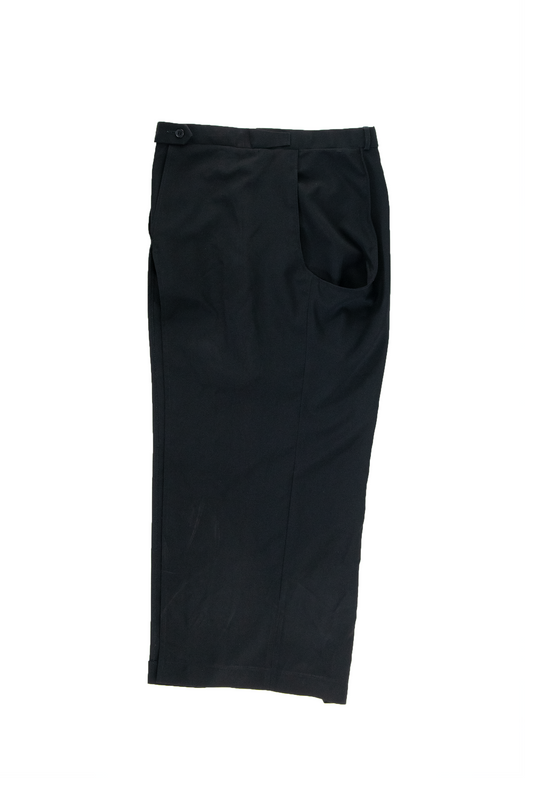 Slanted skirt, wool (black)