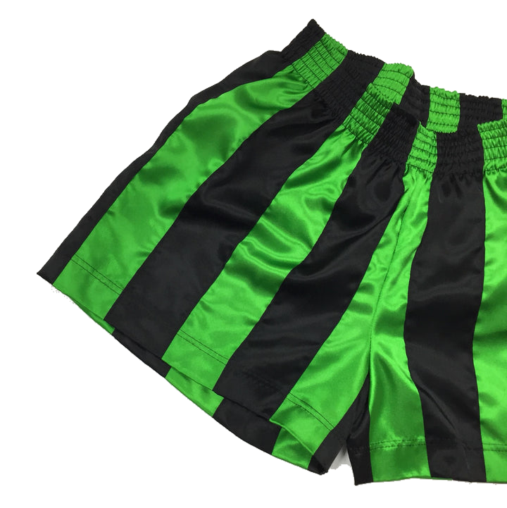 Ribbon Shorts Green & Black