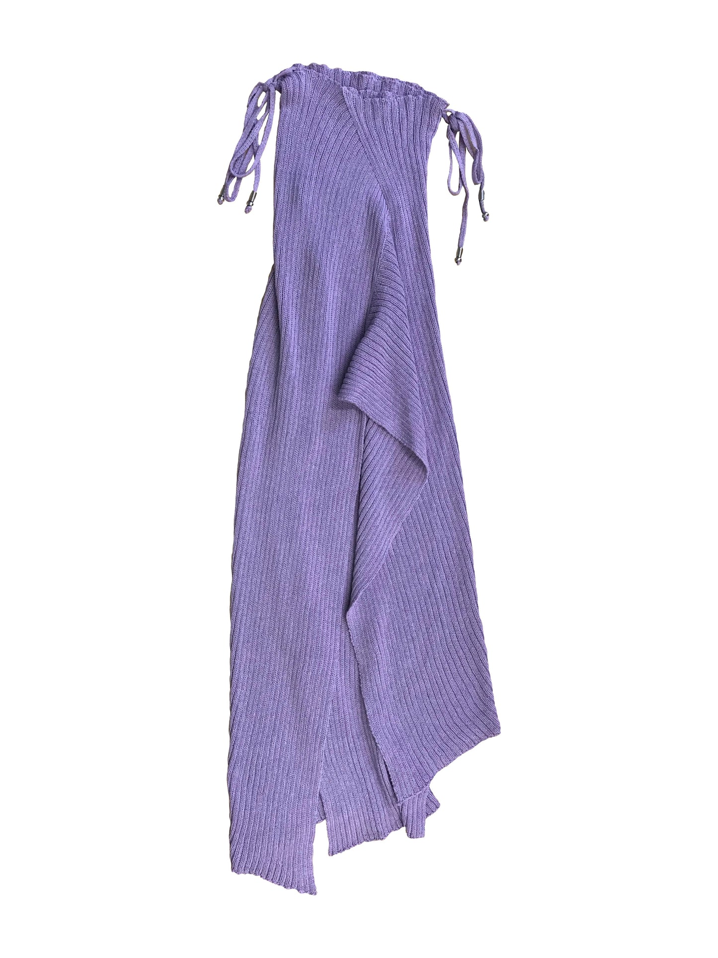 Ribbed maxi skirt - lilac