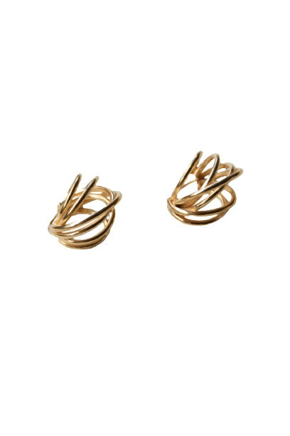 Stacked Hoops (24K)
