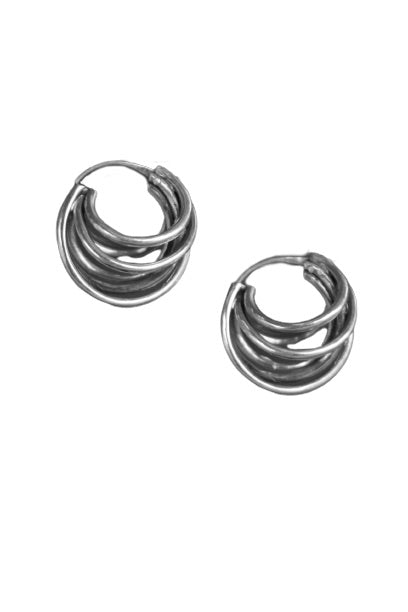 Stacked Hoops (Silver)