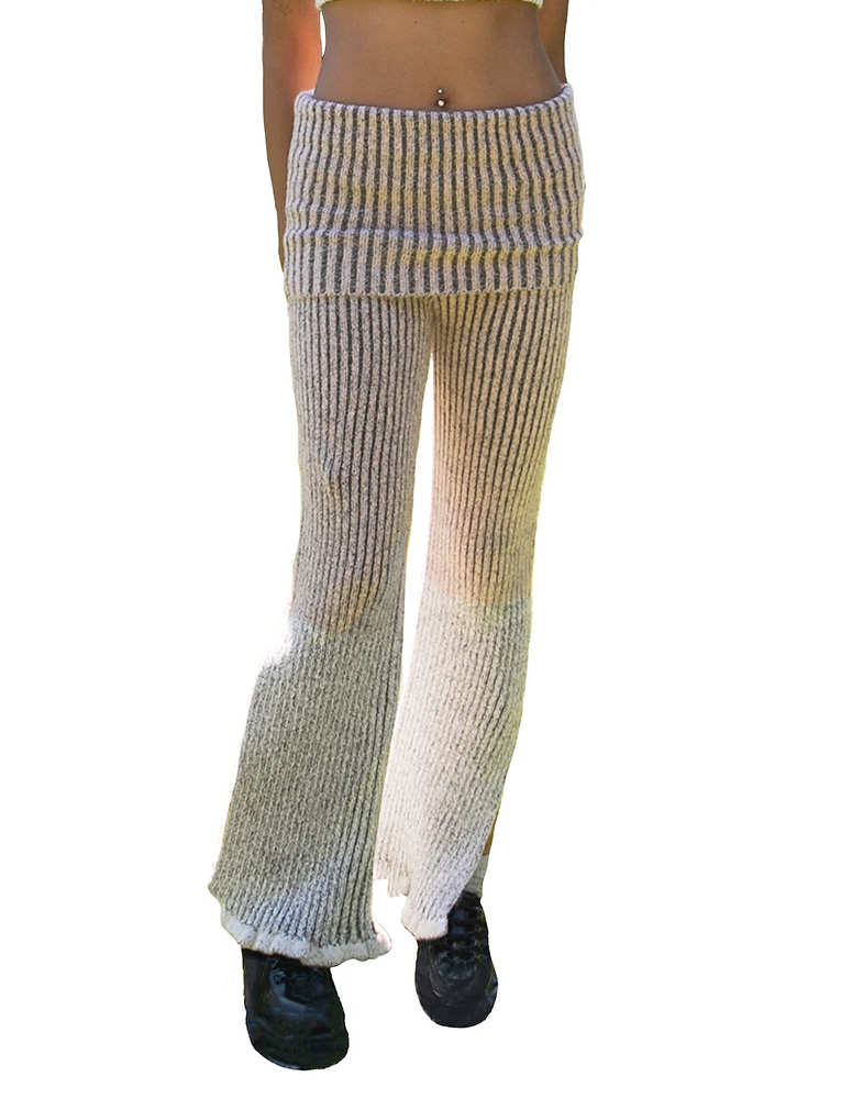 Knitted Fold Down Trousers