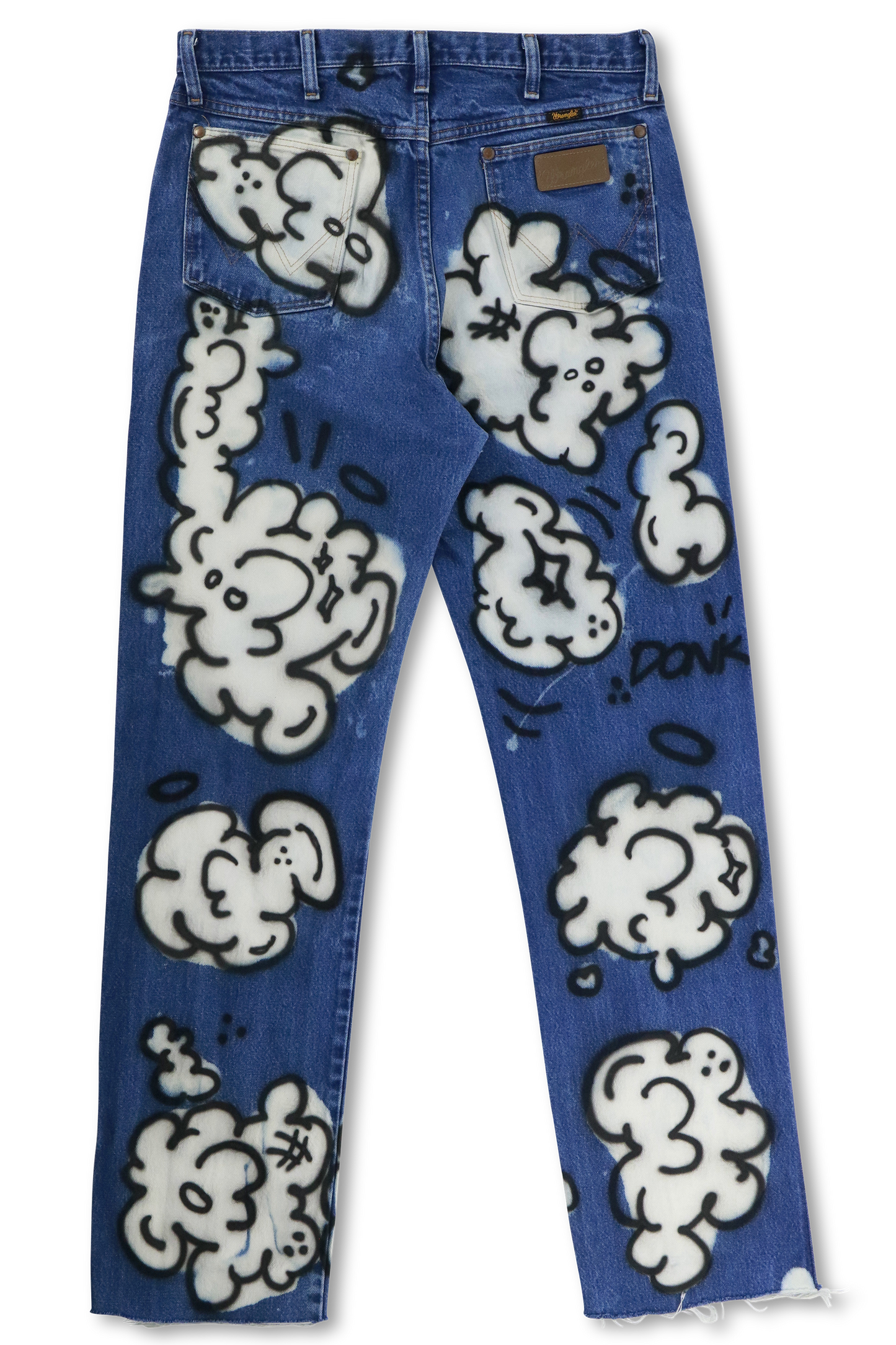 Donk Wrangler Cloud Painted Jeans
