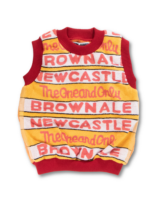 Newcastle Beer towel Grandad vest